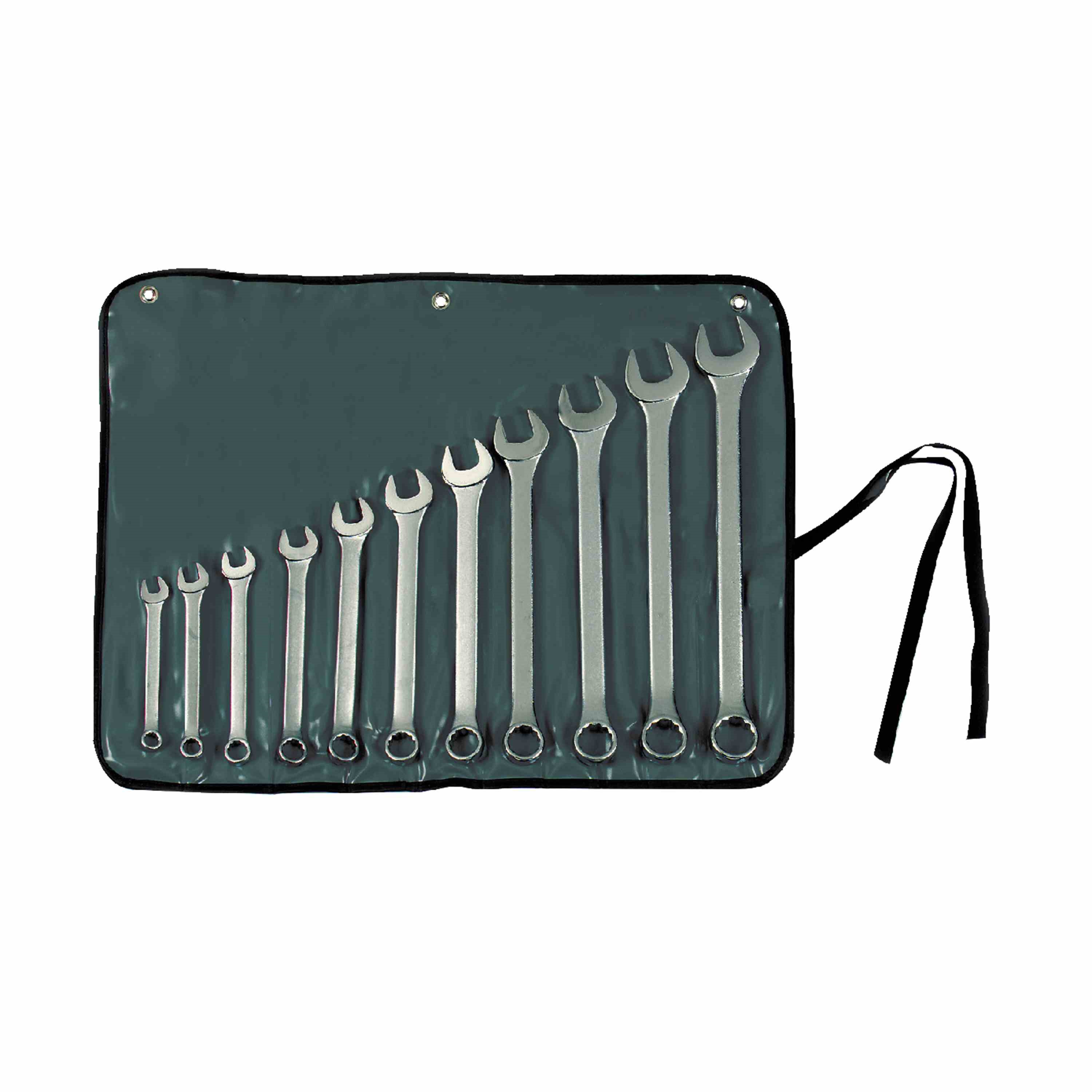 STANLEY® 11 PIECE SATIN FINISH FRACTIONAL COMBINATION WRENCH SET – 12 POINT