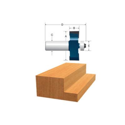 1-1/4 in. x 1/2 in. Rabbeting Carbide-Tipped Router Bit