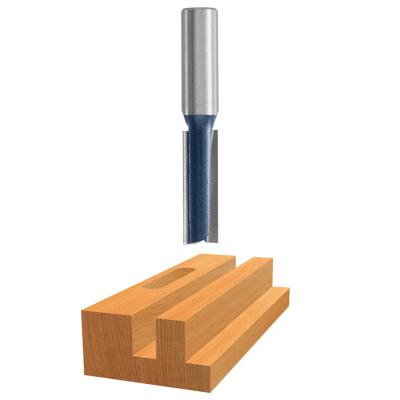 Straight Bit 3/8", 1/4" Shank, Double Flute, Carbide Tip