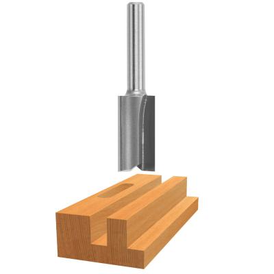 7/16-Inch Diameter 1-Inch Cut Carbide Tipped Double Flute Straight Router Bit 1/4-Inch Shank