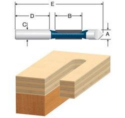 Pilot Panel Bit 1/2, 1/2 Shk., 1 Flt., C.T. (50 Pack)