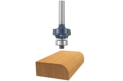 3/16-Inch Roundover Router Bit 1/4-Inch Shank With Ball Bearing