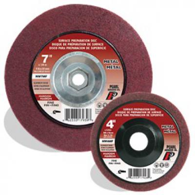 7 x 7/8 AO Maroon Surface Preparation Wheel, Fine Grit, 10/Box