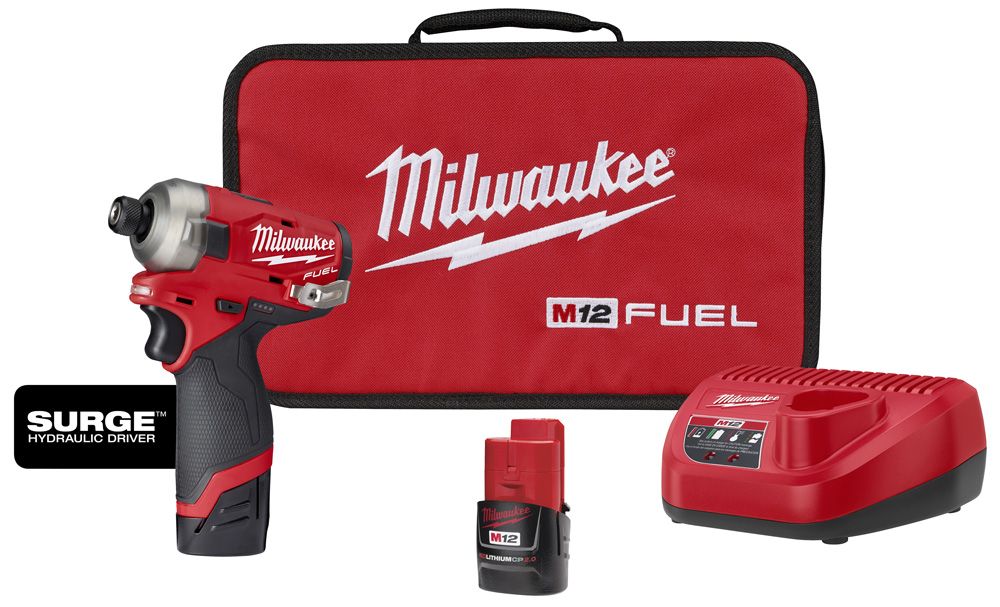 M12 FUEL 12 Volt Lithium-Ion Brushless Cordless SURGE 1/4 in. Hex Hydraulic Driver Kit