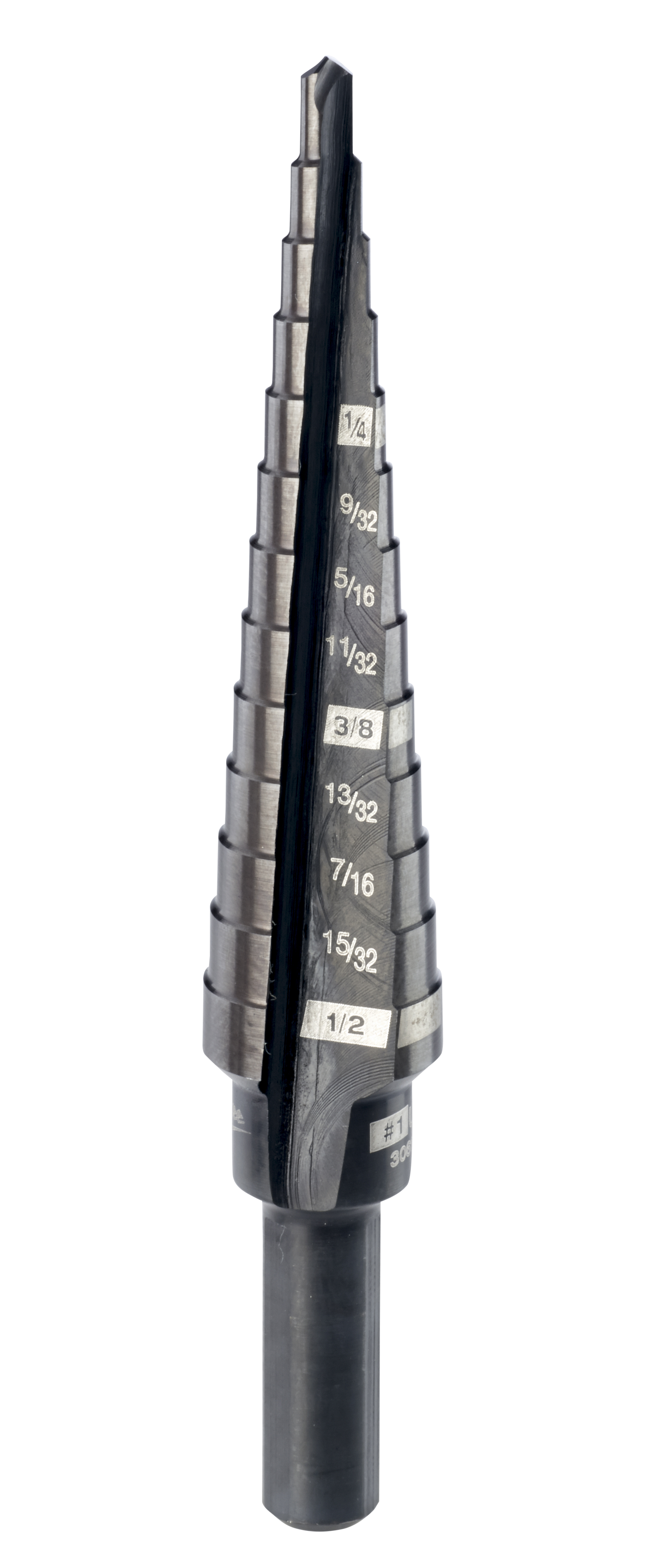 #1 Step Drill Bit, 1/8 in. - 1/2 in. x 1/32 in.