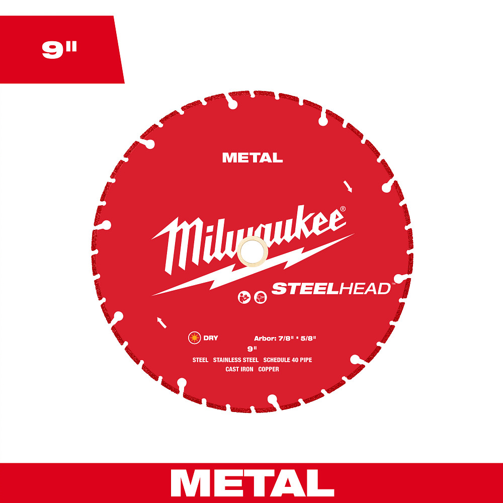 9” STEELHEAD™ Metal Cutting Diamond Blade