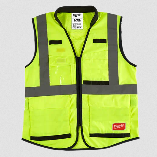 Class 2 High Visibility Performance Safety Vests - Compliance - ANSI & CSA - 4X/5X - Yellow