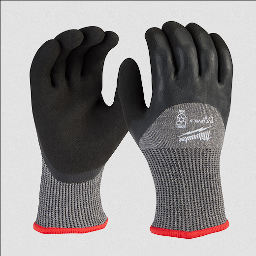 Cut Level 5 Winter Dipped Gloves - Size Large - 1 Pack