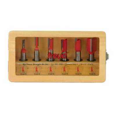 6 Piece Straight Bit Set