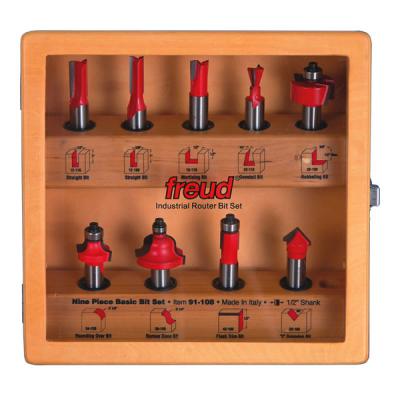 9 Piece Basic Bit Set (1/2" Shank)