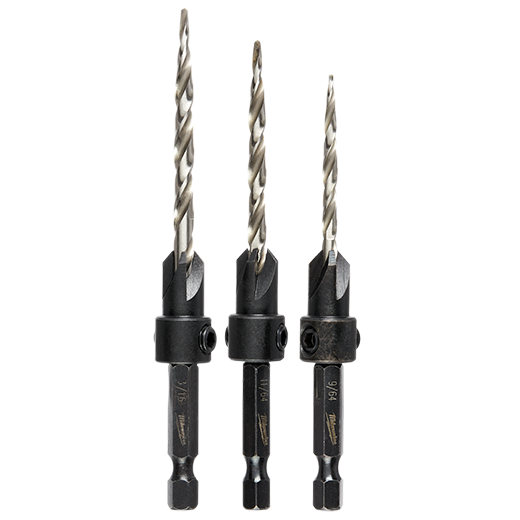 #6/#8/#10 3PC COUNTERSINK SET