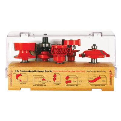 5 Piece Premier Adjustable Cabinet Bit Set