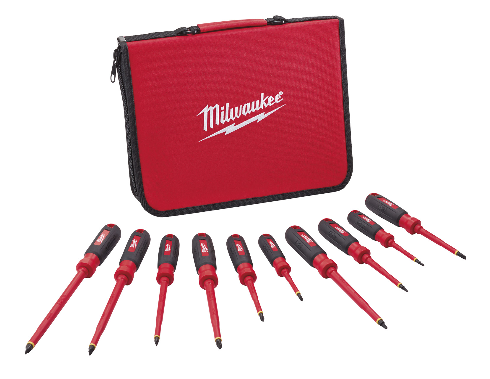 1000V Insulated Screwdriver Set w/ EVA Foam Case - 10 Piece