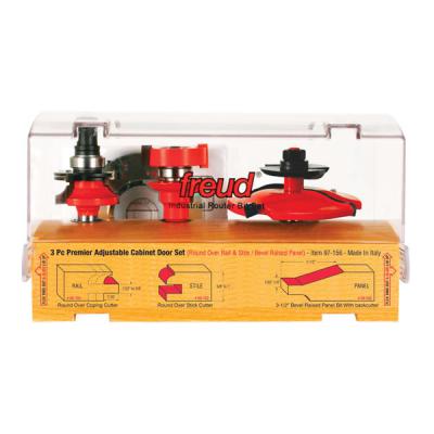 3 Piece Premier Adjustable Cabinet Bit Set