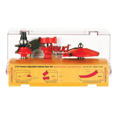 3 Piece Premier Adjustable Cabinet Bit Set