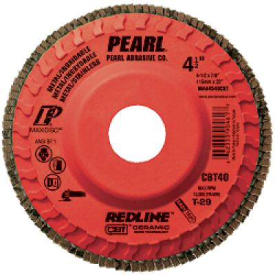 4-1/2 x 7/8 Redline™ CBT™ Maxidisc™ Trimmable Flap Discs, Type 29 Shape