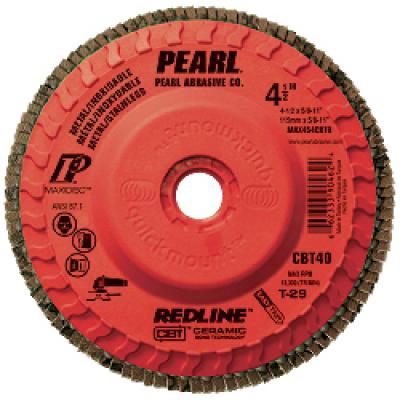 5 x 5/8-11 Redline™ CBT™ Maxidisc™ Trimmable Flap Discs, Type 29 Shape