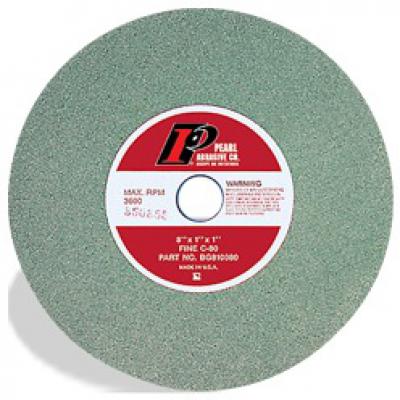 Green SC Bench Grinding Wheels for Metal, 6" x 1" x 1", Type 1 Shape