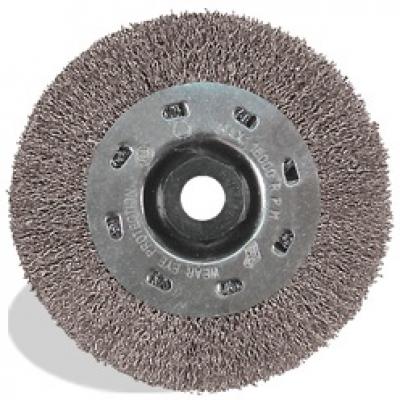 4 x .015 x 5/8-11 Crimped Wheel, Tempered Wire