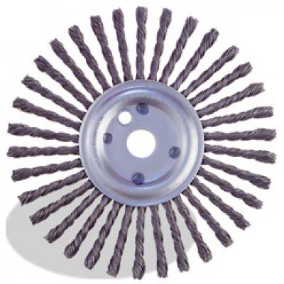 12 x .025 x 1 12 Crack Cleaning Brush, Tempered Wire, 34 Knots