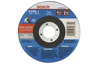 4-1/2 In. 3/32 In. 7/8 In. Arbor Type 1A (ISO 41) 24 Grit Metal Cutting Abrasive Wheel (25 Pack)