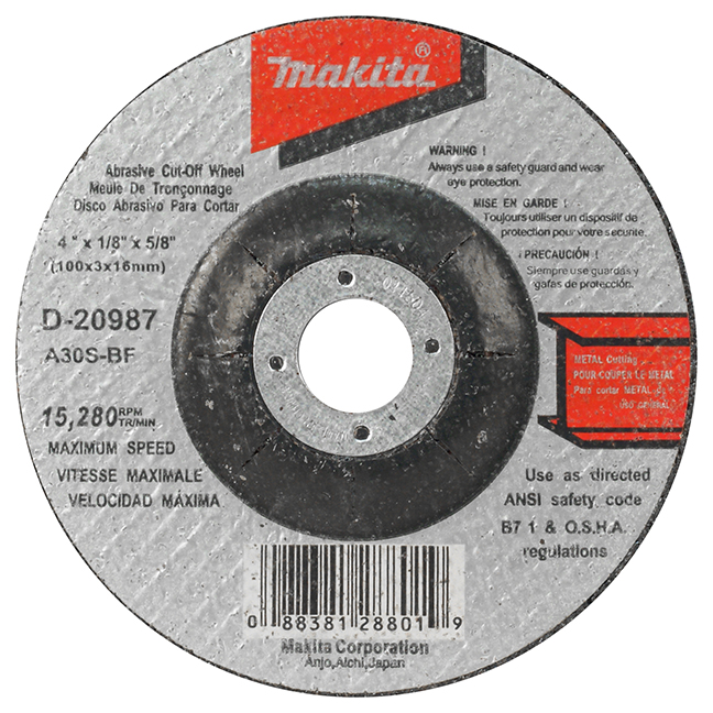 4" Depressed Center Cut Off Wheel PK 25