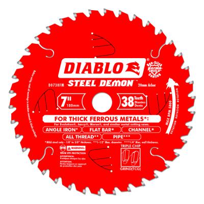 7 in. x 38 Tooth Steel Demon Metal Cutting Saw Blade