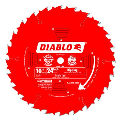 Diablo 10-Inch 24-Tooth ATB Ripping Saw Blade with 5/8-Inch Arbor and PermaShield Coating