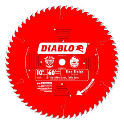 10 in. x 60 Tooth Fine Finish Slide Miter Saw Blade 