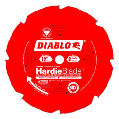 12 in. x 8 Tooth (PCD) Fiber Cement HardieBlade