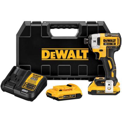 20V MAX* XR 1/4" 3-SPEED IMPACT DRIVER KIT (2.0AH) (Replaces DCF895D2)