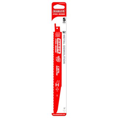 9" Steel Demon Bi-Metal Recip Blade for Metal Demolition (1/8" to 1/2") (5 pk) 