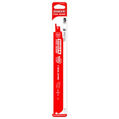 9" Steel Demon Bi-Metal Recip Blade for Thin Metal (Less than 1/8") (5 pk) 