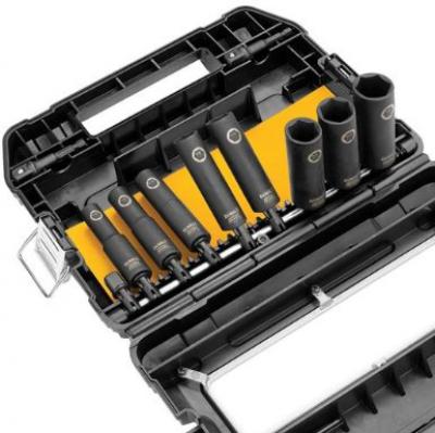 DEWALT DW22812 1/2-Inch 10-Piece Impact-Ready Socket Set