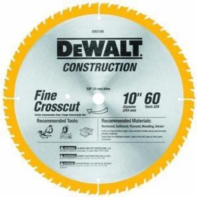  10 In. 60-Tooth Carbide Saw Blade