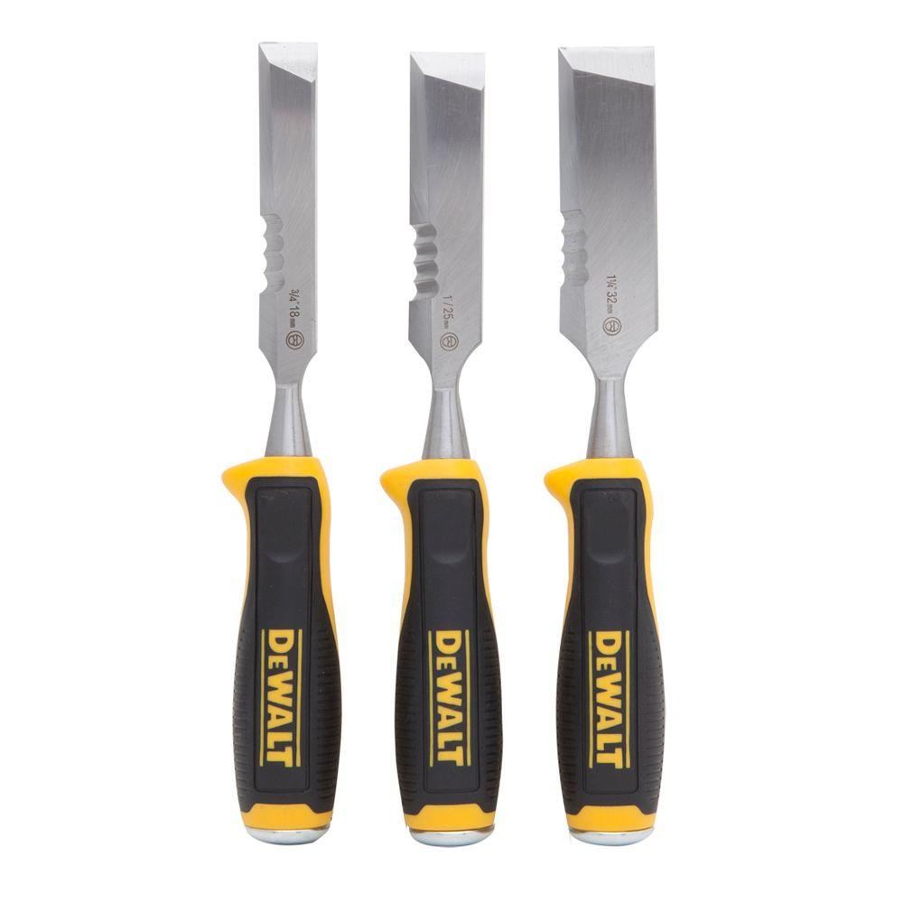 3 PC SIDE STRIKE WOOD CHISEL SET