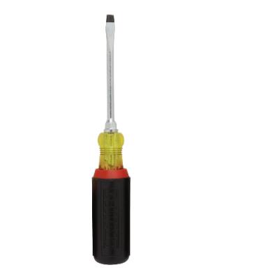 1/4-in x 4-in Standard  Screwdriver w/ Bolster Vinyl Grip