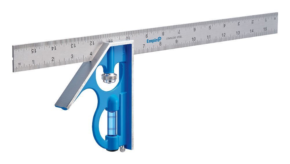 16'' HEAVY-DUTY PROFESSIONAL COMBINATION SQUARE Inch graduations