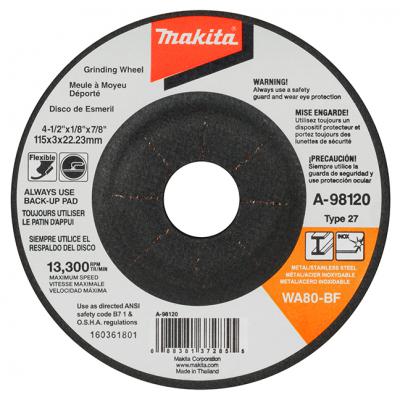 4-1/2" x 5/64" x 7/8" T27 WA36-BF Flexible Grinding Wheel (20Pk)