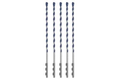 3/16 In. x 6 In. BlueGranite™ Turbo Carbide Hammer Drill Bits (5 Pack)