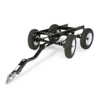 FOUR-WHEEL STEERABLE YARD TRAILER WITH DUO-HITCH®