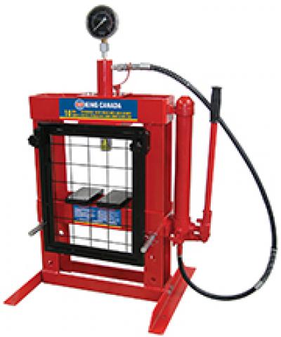 10 Ton Hydraulic Shop Press with Grid Guard