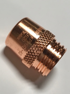 GAS NOZZLE COARSE THREAD .62 IN (15.7 MM) INNER DIAMETER