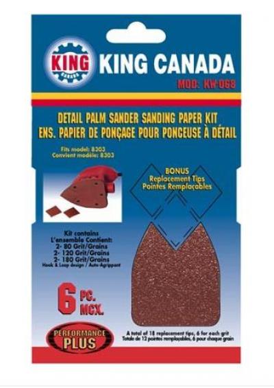 Sanding Paper Kit (6 Pc) / Fits 8303