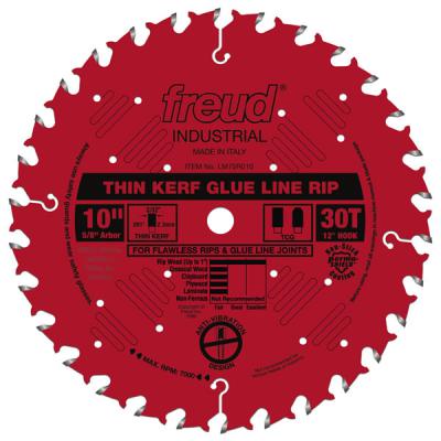 10" Industrial Thin Kerf Glue Line Ripping Blade