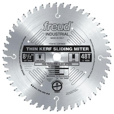 8-1/2" Thin Kerf Sliding Compound Miter Saw Blade