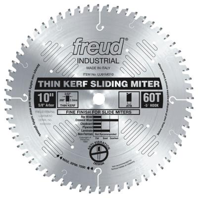 10" Thin Kerf Sliding Compound Miter Saw Blade