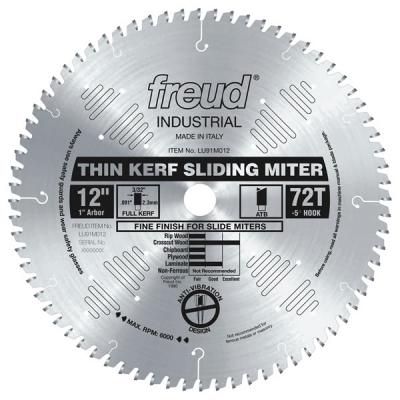 12" Thin Kerf Sliding Compound Miter Saw Blade