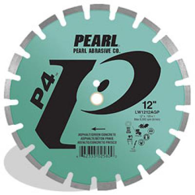 14 x .125 x 20mm Pearl P4™ Asphalt & Green Concrete Segmented Blade, 12mm Rim