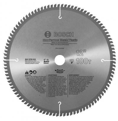 12 in. 100-Tooth Non-Ferrous Metal Cutting Blade